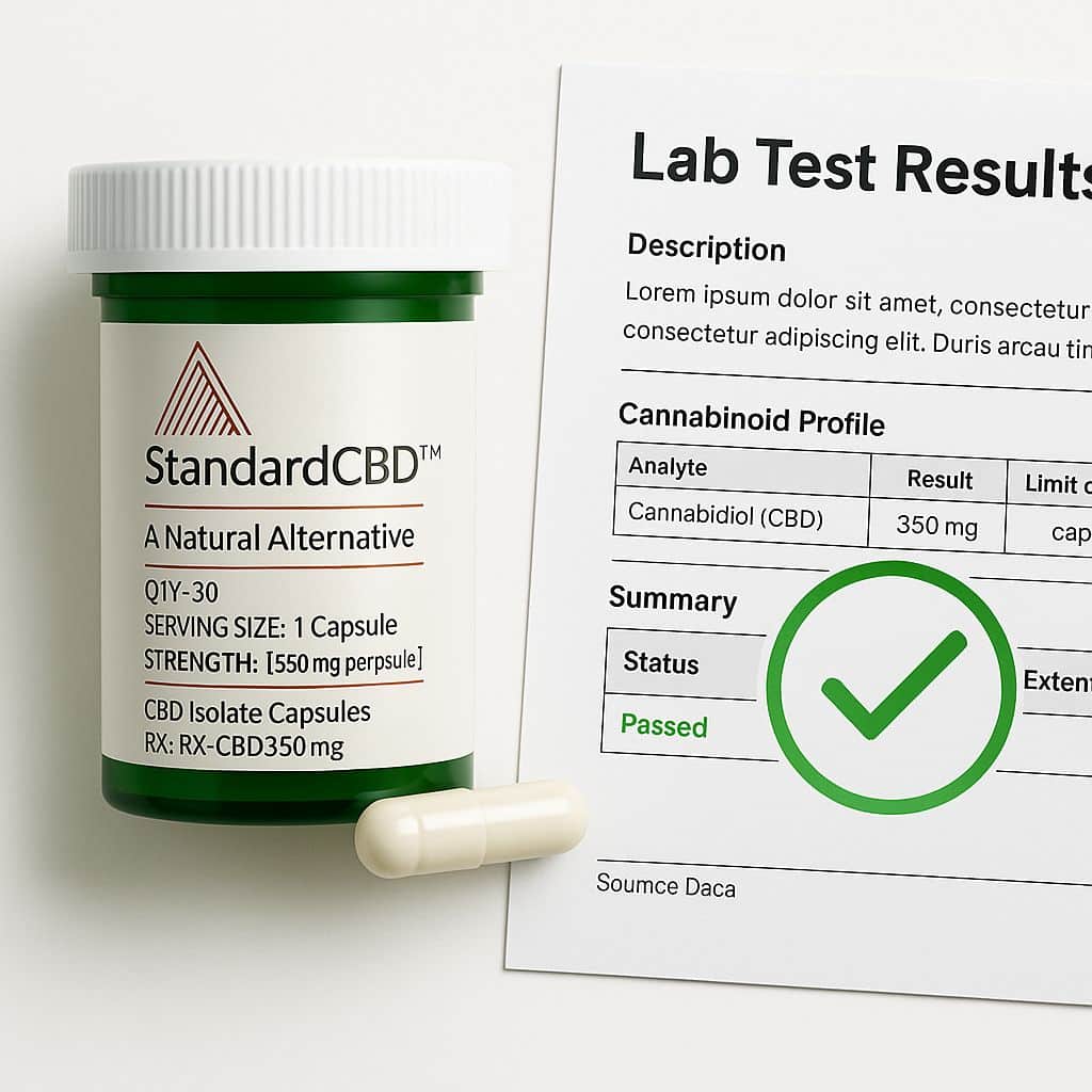 Ultra-Potent 350mg CBD Capsules - 10,500mg Total CBD